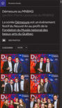 Exemple d'une galerie sur iPhone